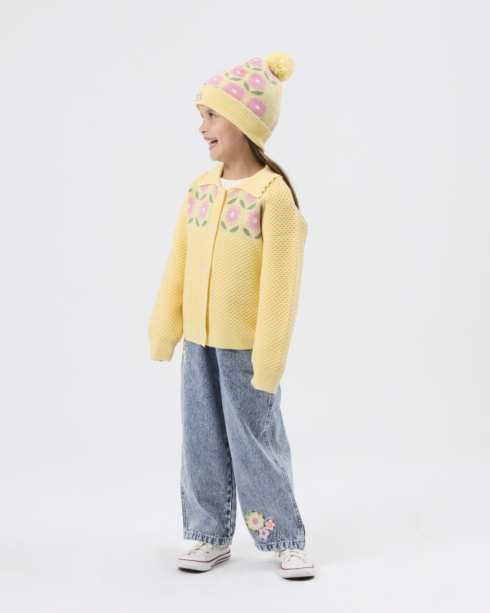 dahlia knit collar cardigan