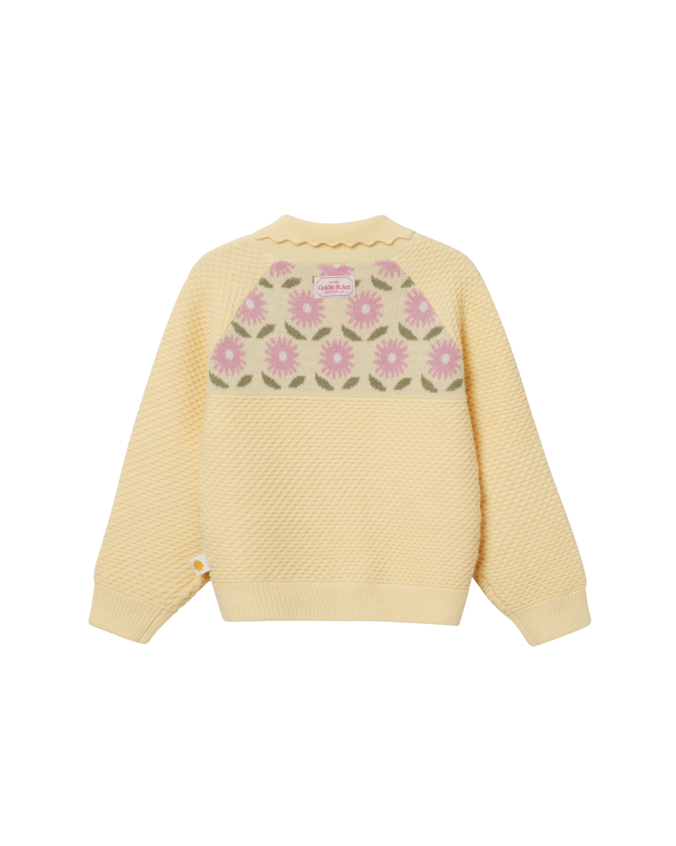 dahlia knit collar cardigan
