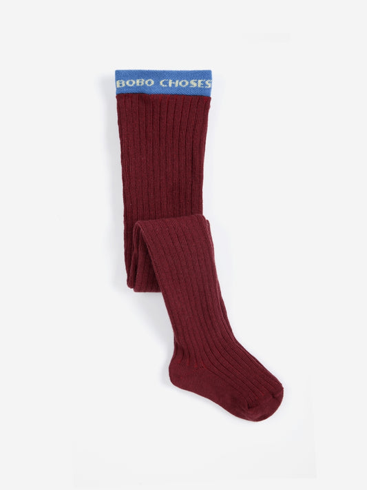 bobo choses ribbed tights