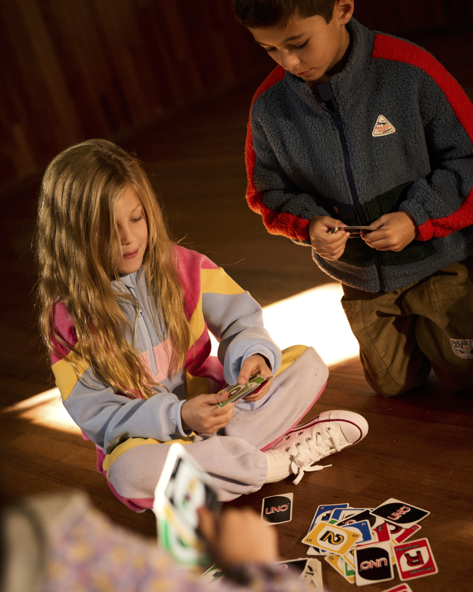 half zip pink colour block polar fleece