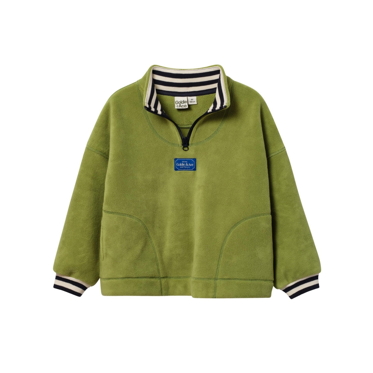 quarter zip green polar fleece