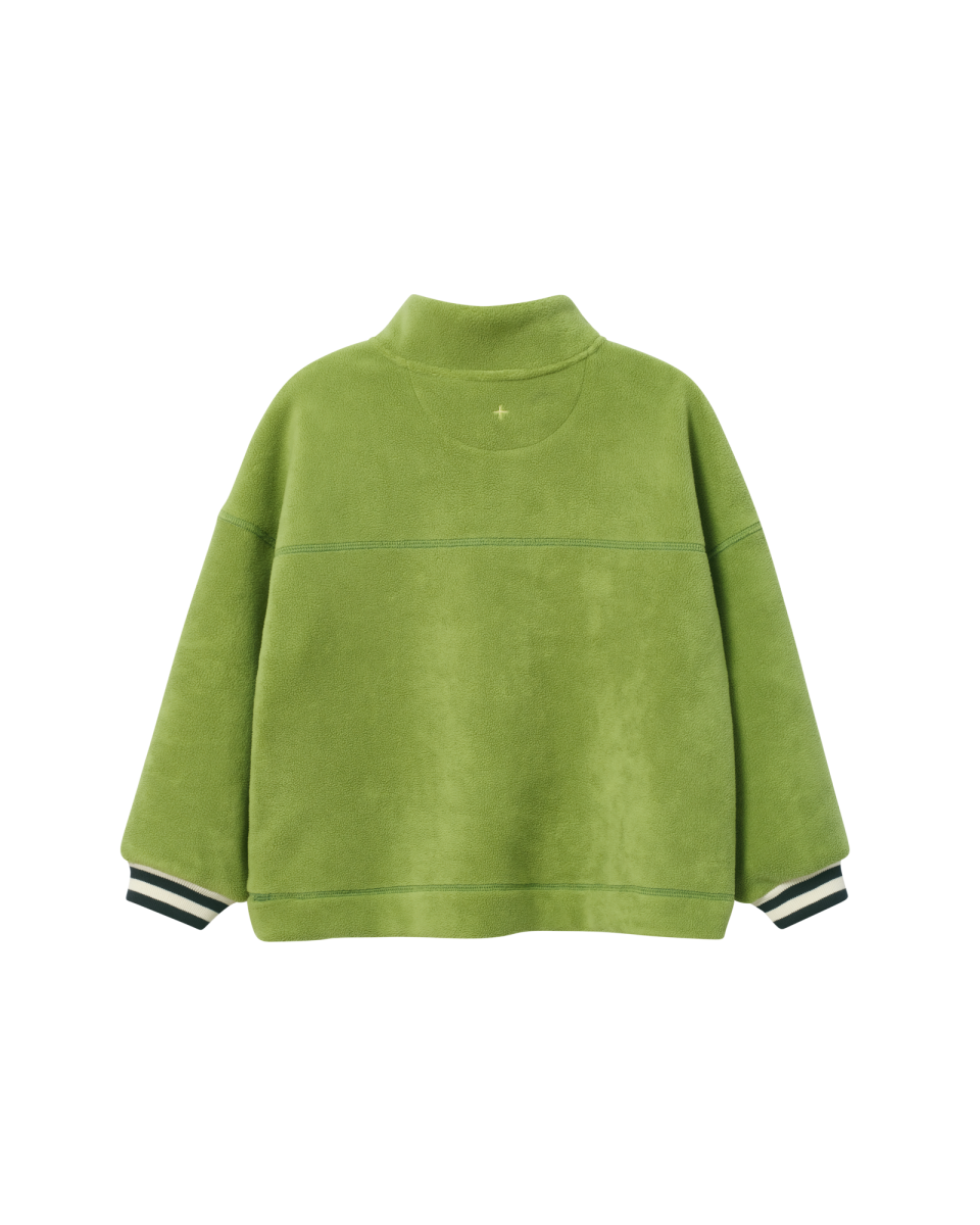 quarter zip green polar fleece