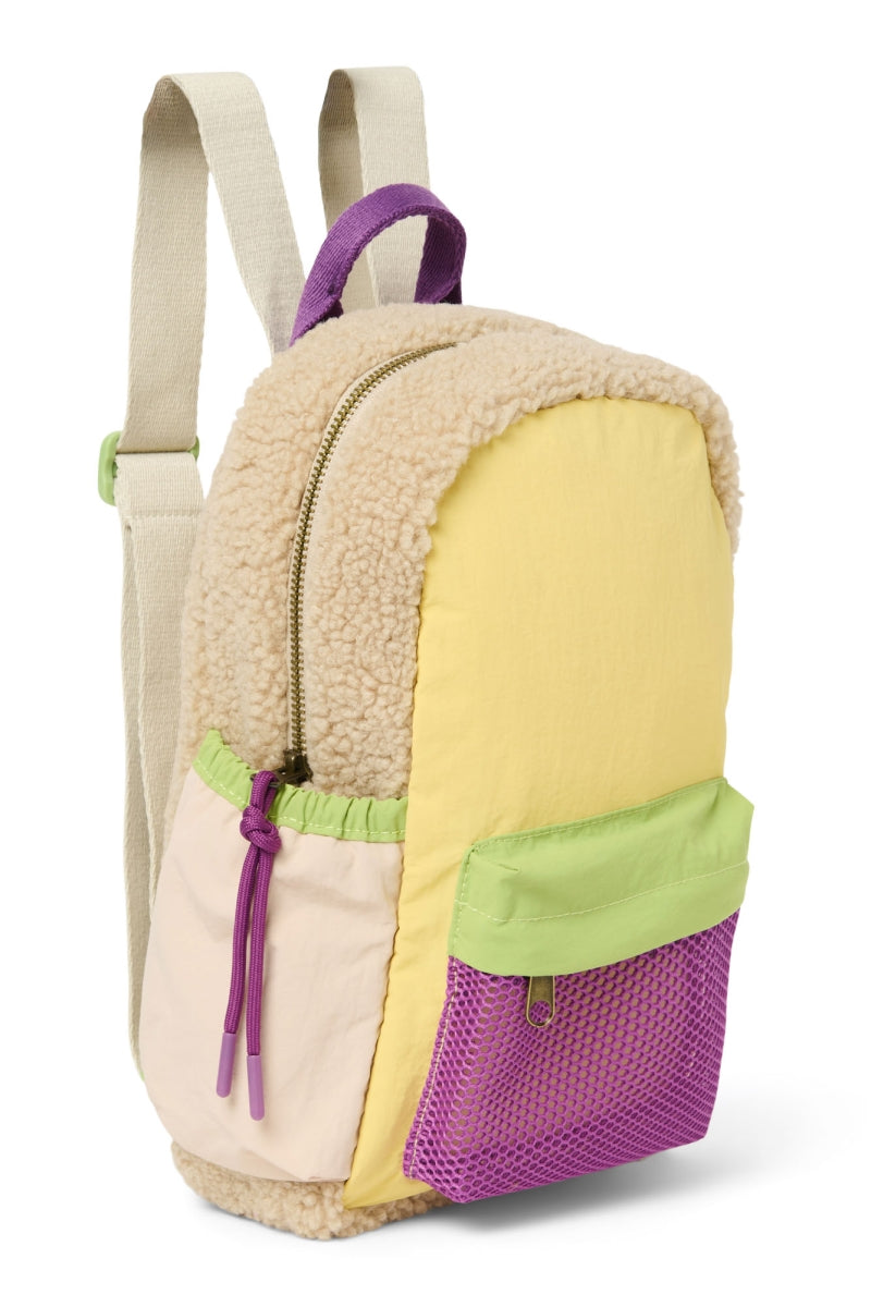 mini rugzak - patchwork - butter yellow