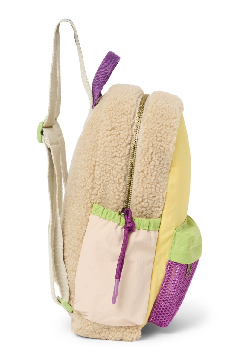 mini rugzak - patchwork - butter yellow