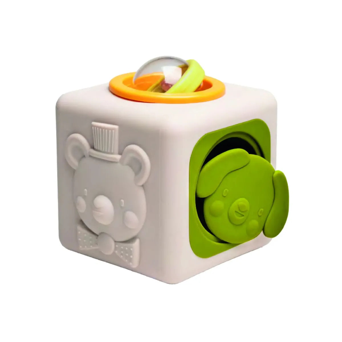 peek & play silicone cube