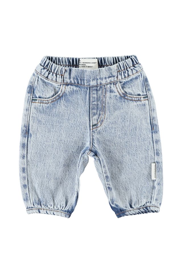 baby trousers - fadded light blue denim