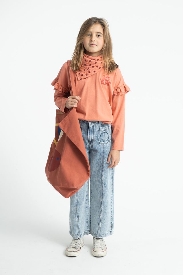 flare jeans trousers - fadded light blue denim