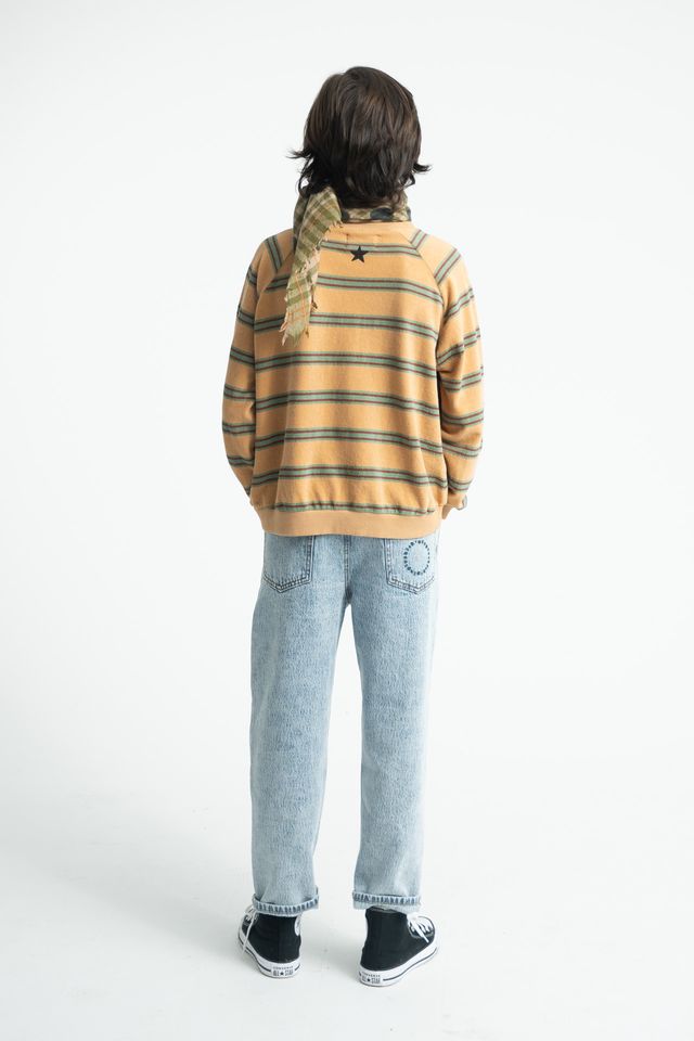 unisex trousers - fadded light blue denim