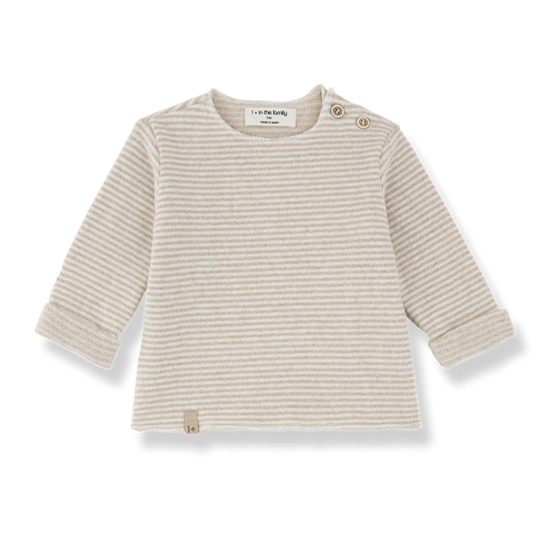 aubin soft fleece shirt - beige