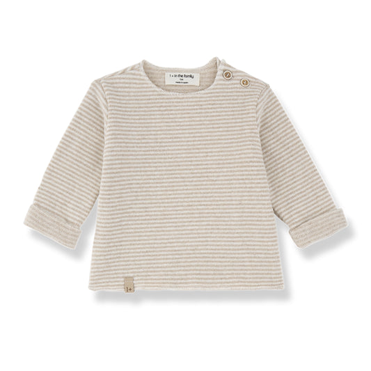 aubin soft fleece shirt - beige