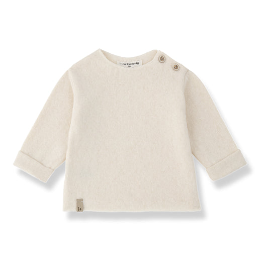 carcasonne soft fleece shirt - ecru