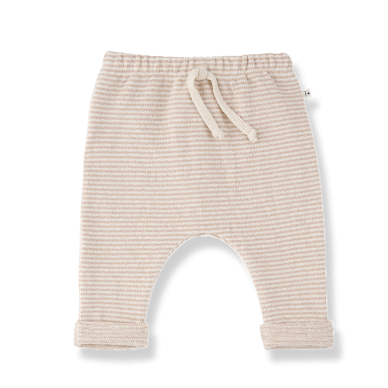 antony soft striped fleece pants - nude