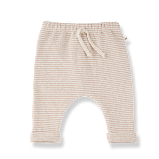 antony soft striped fleece pants - nude
