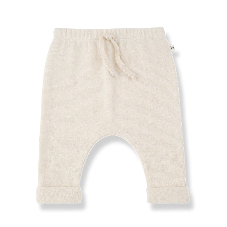 alain soft fleece pants - ecru
