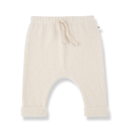 alain soft fleece pants - ecru