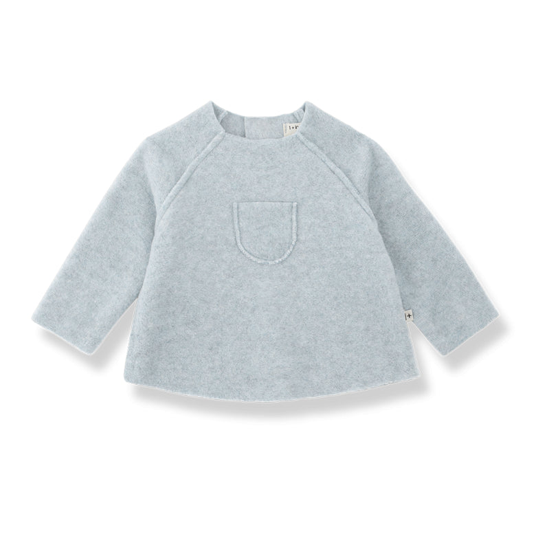 limoges bamboo polar fleece sweater - ciel