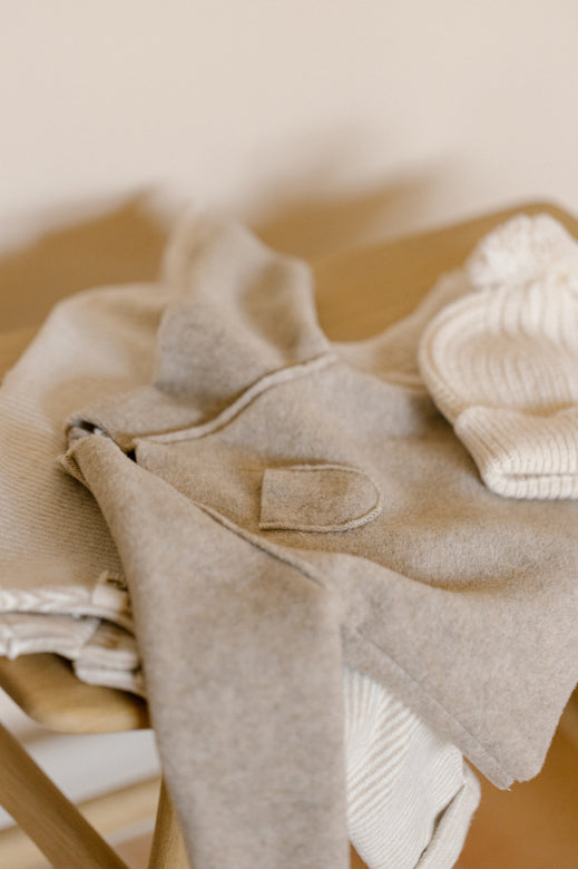 limoges bamboo polar fleece sweater - beige