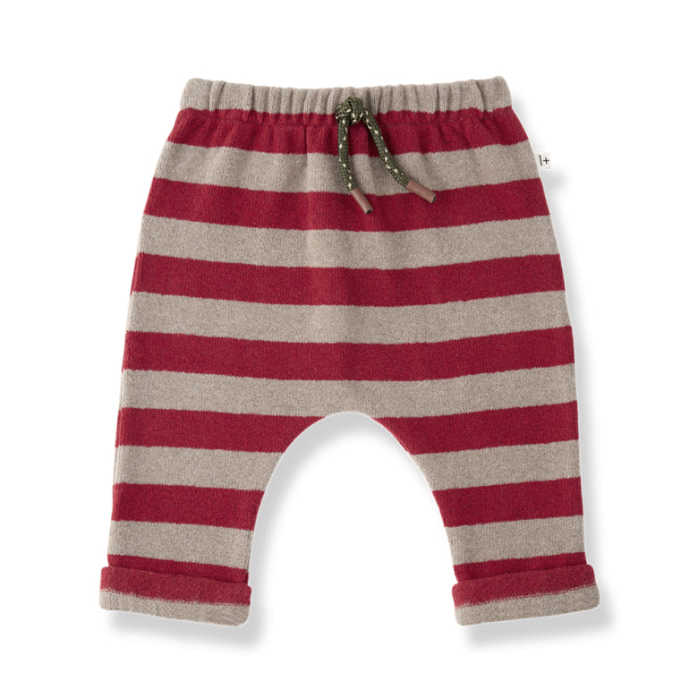 labrador soft striped fleece pants - fiamma