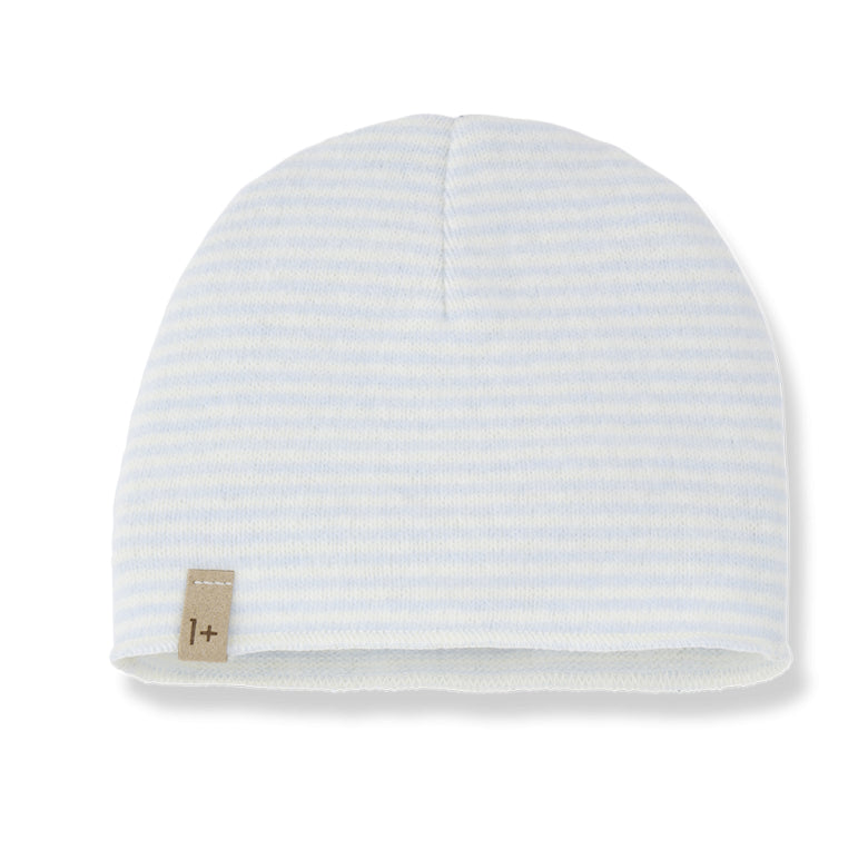 newborn beanie - striped ciel
