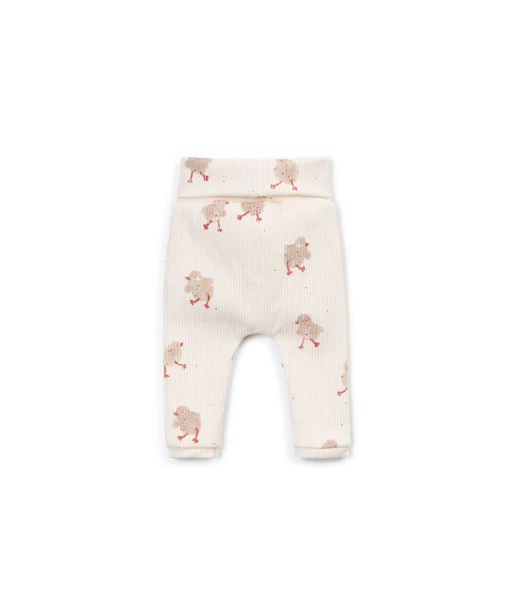 printed rib legging - chicks