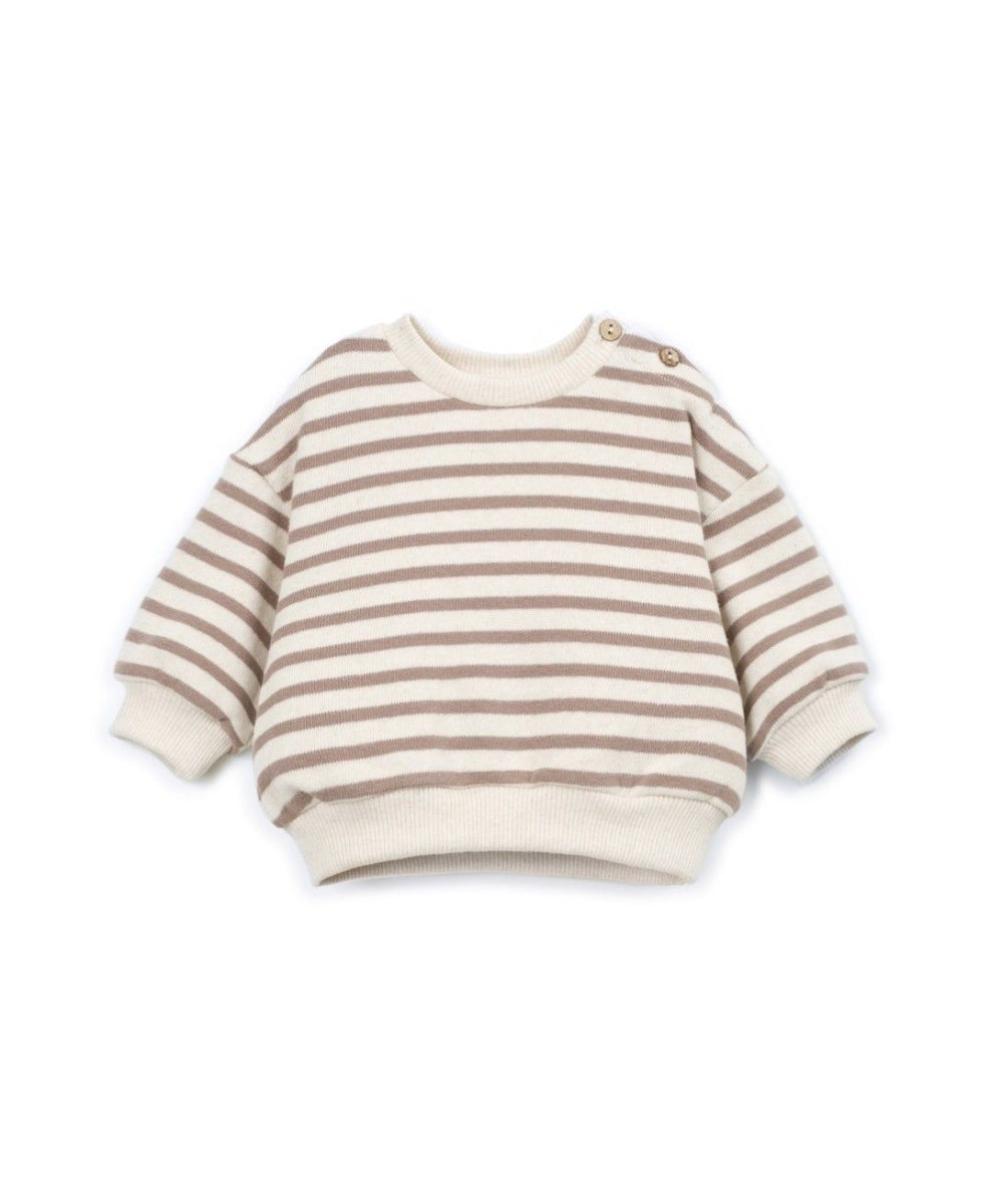 fleece sweater striped - drawing