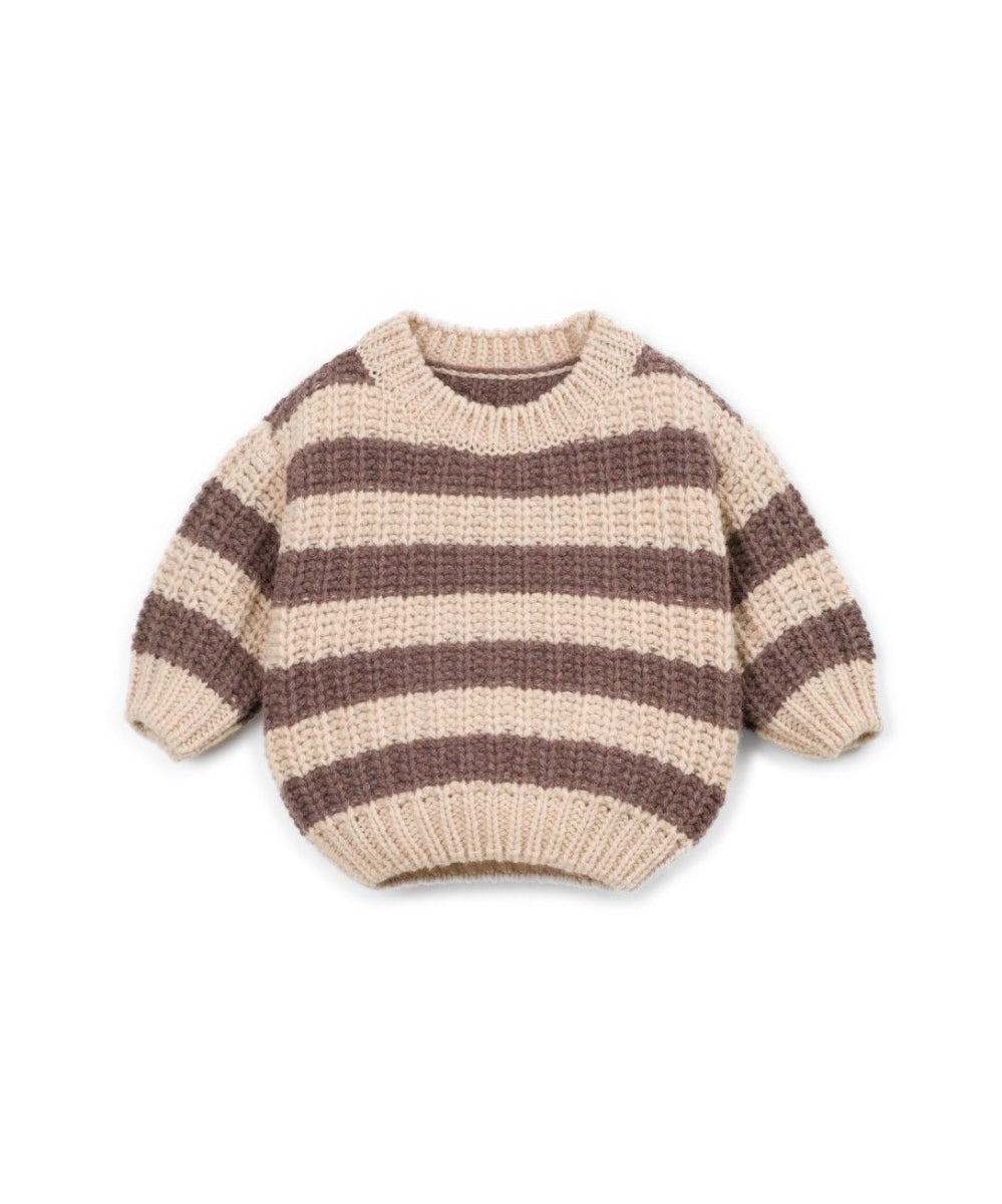 knitted sweater - striped drawing