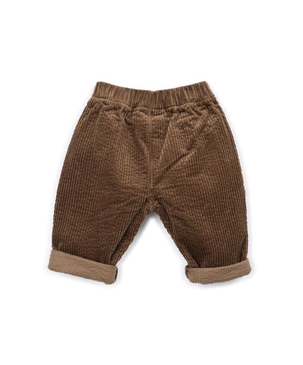 corduroy trousers with pockets - tufting