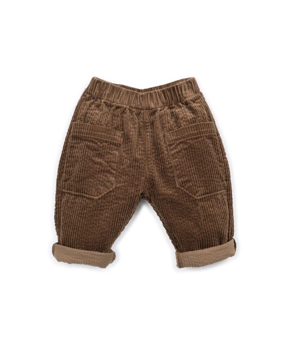 corduroy trousers with pockets - tufting