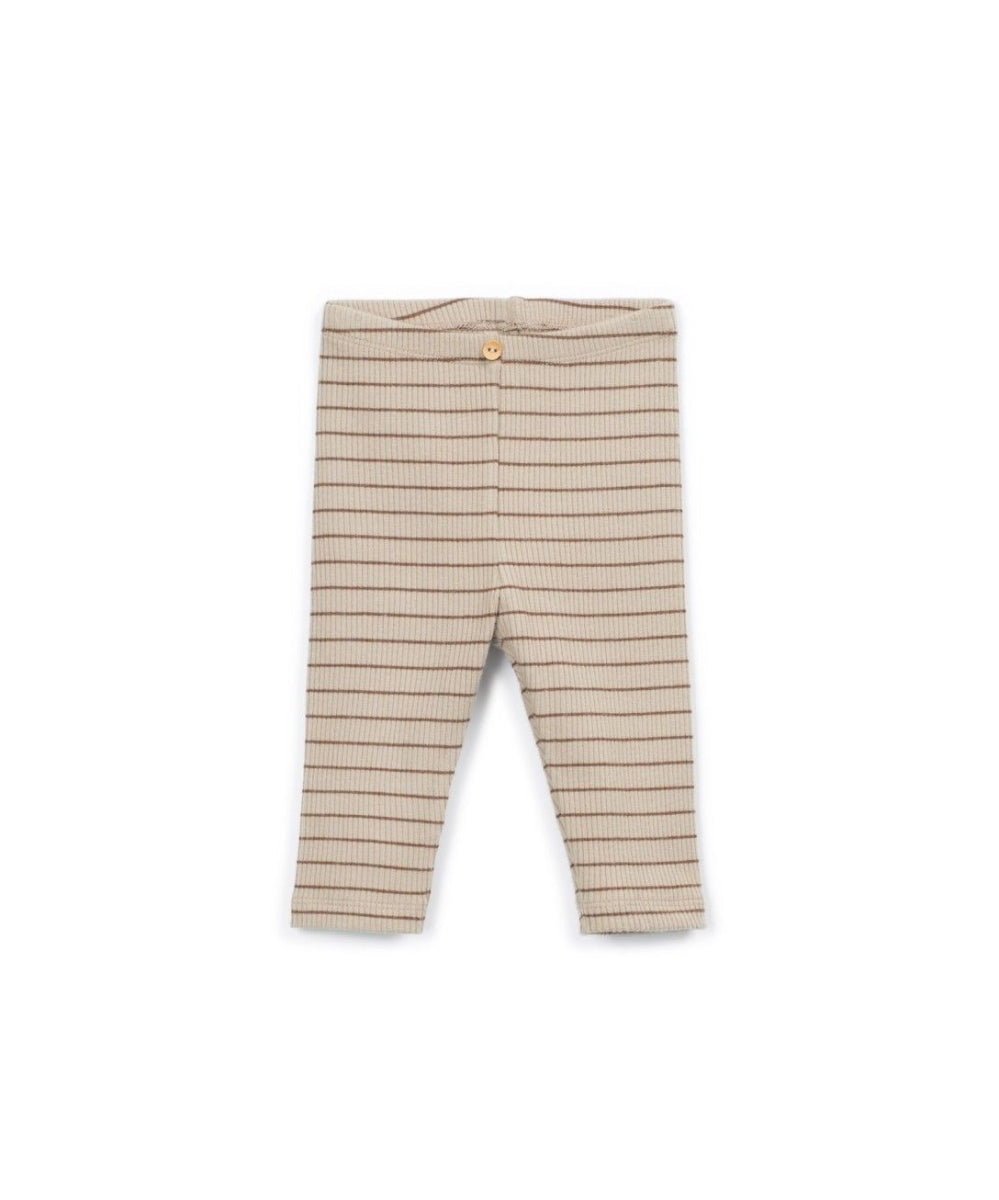 striped rib legging - tufting