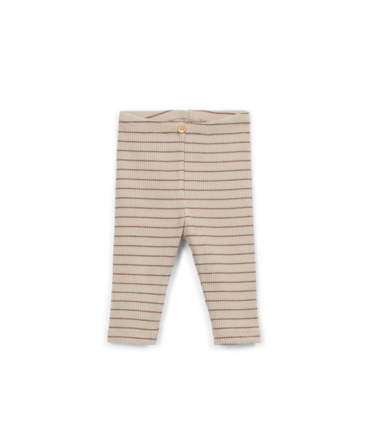 striped rib legging - tufting