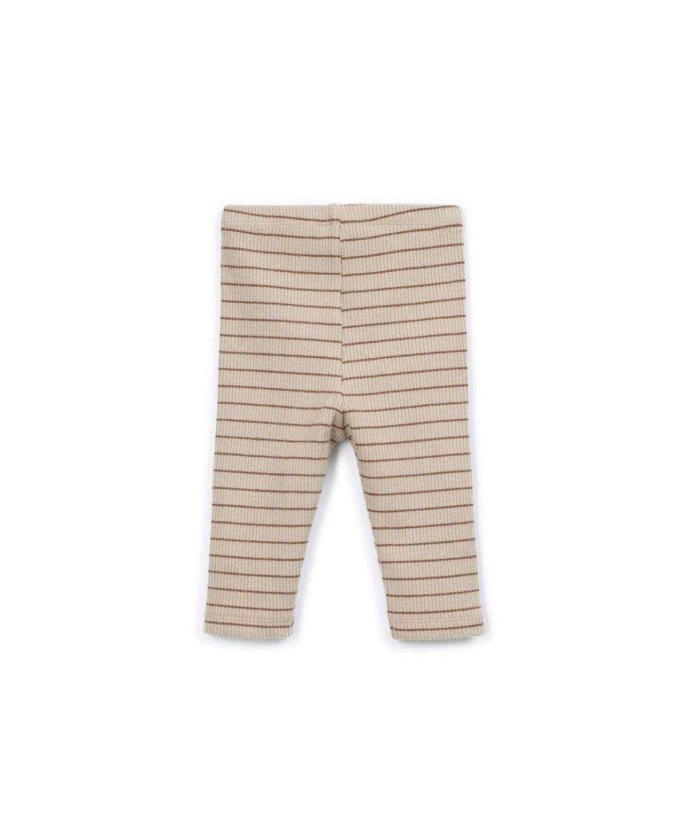 striped rib legging - tufting