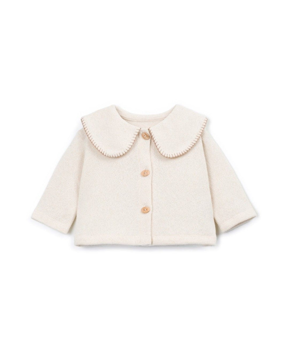 jersey cardigan with collar - sketches