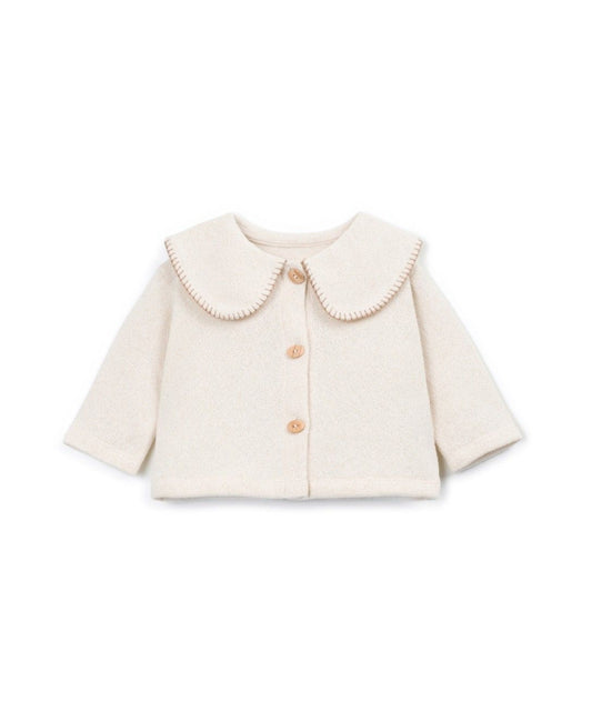 jersey cardigan with collar - sketches