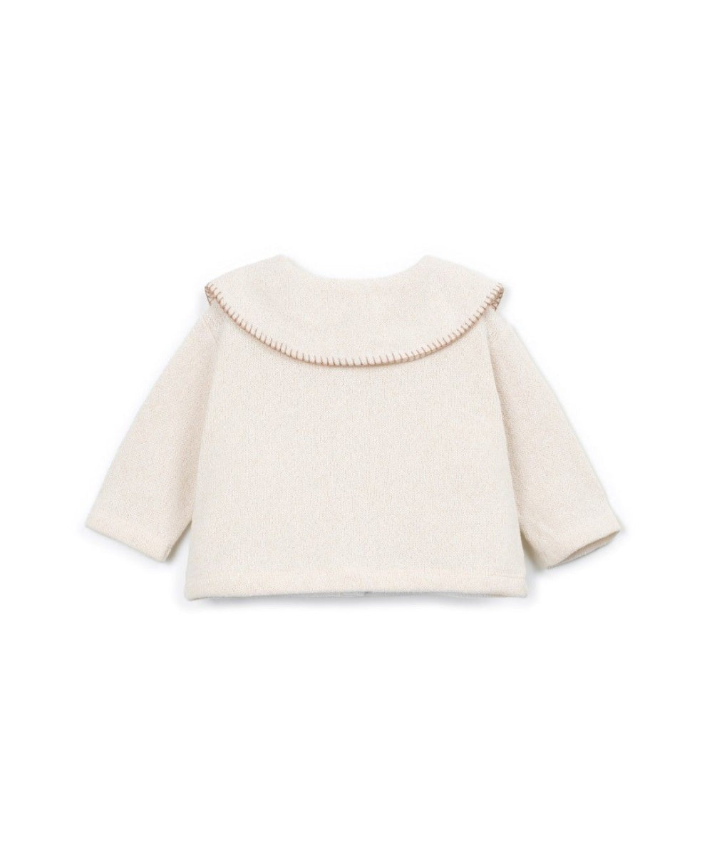 jersey cardigan with collar - sketches