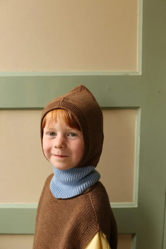 balaclava eddy - light blue/mocha