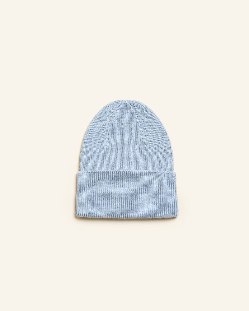 beanie fonzie - newborn - sky