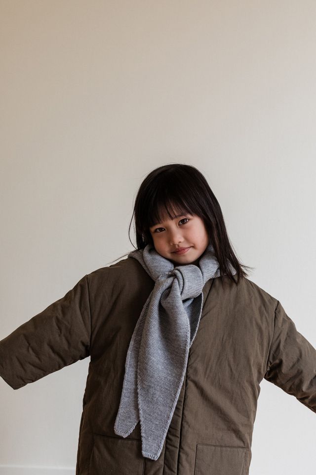 triangle scarf josephina - grey melange