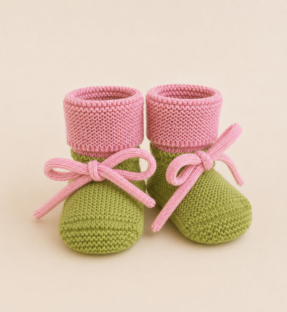 booties - lime pop/cotton candy