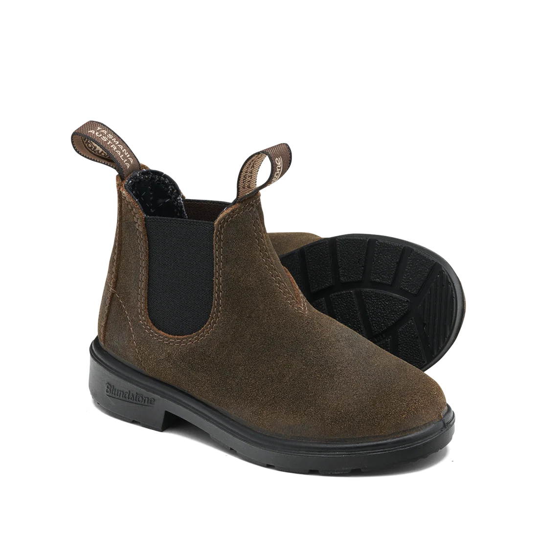 blundstone boots kids - suede brown