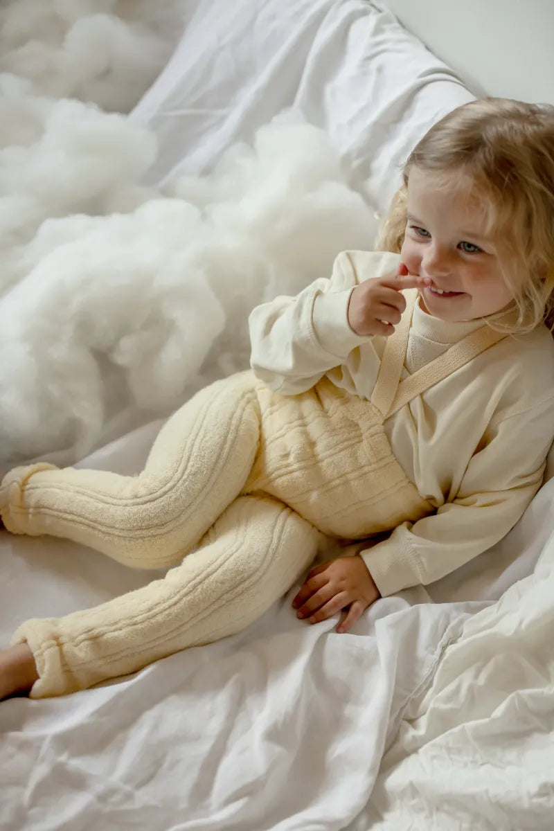 footless granny cotton tights - lemon icing