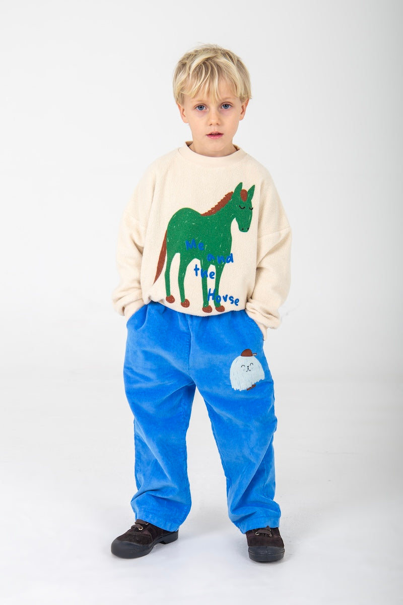 teddy sweatshirt - me and the horse - cream