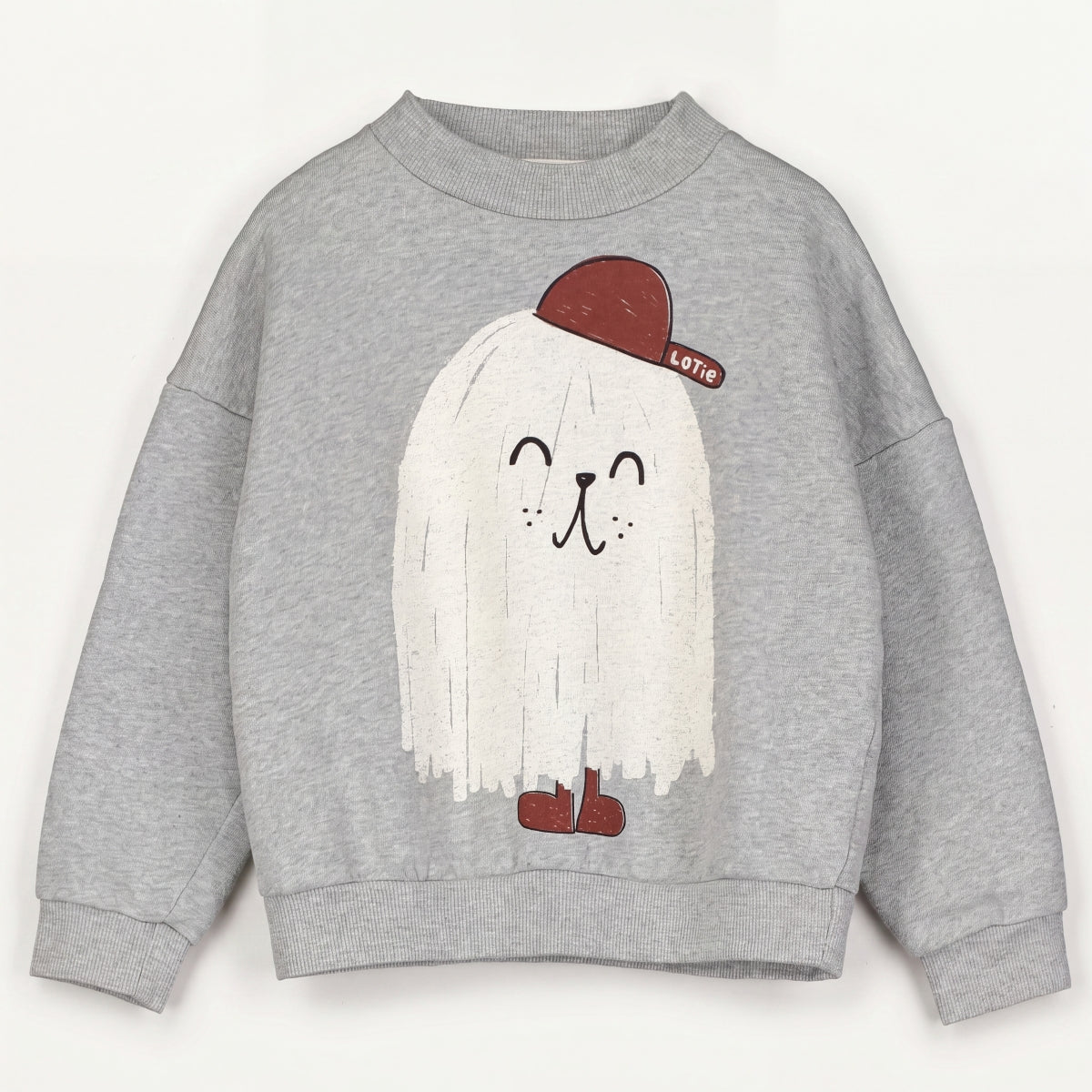 sweatshirt - good monster - medium grey melange