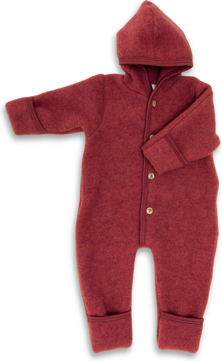 wollen overall - red