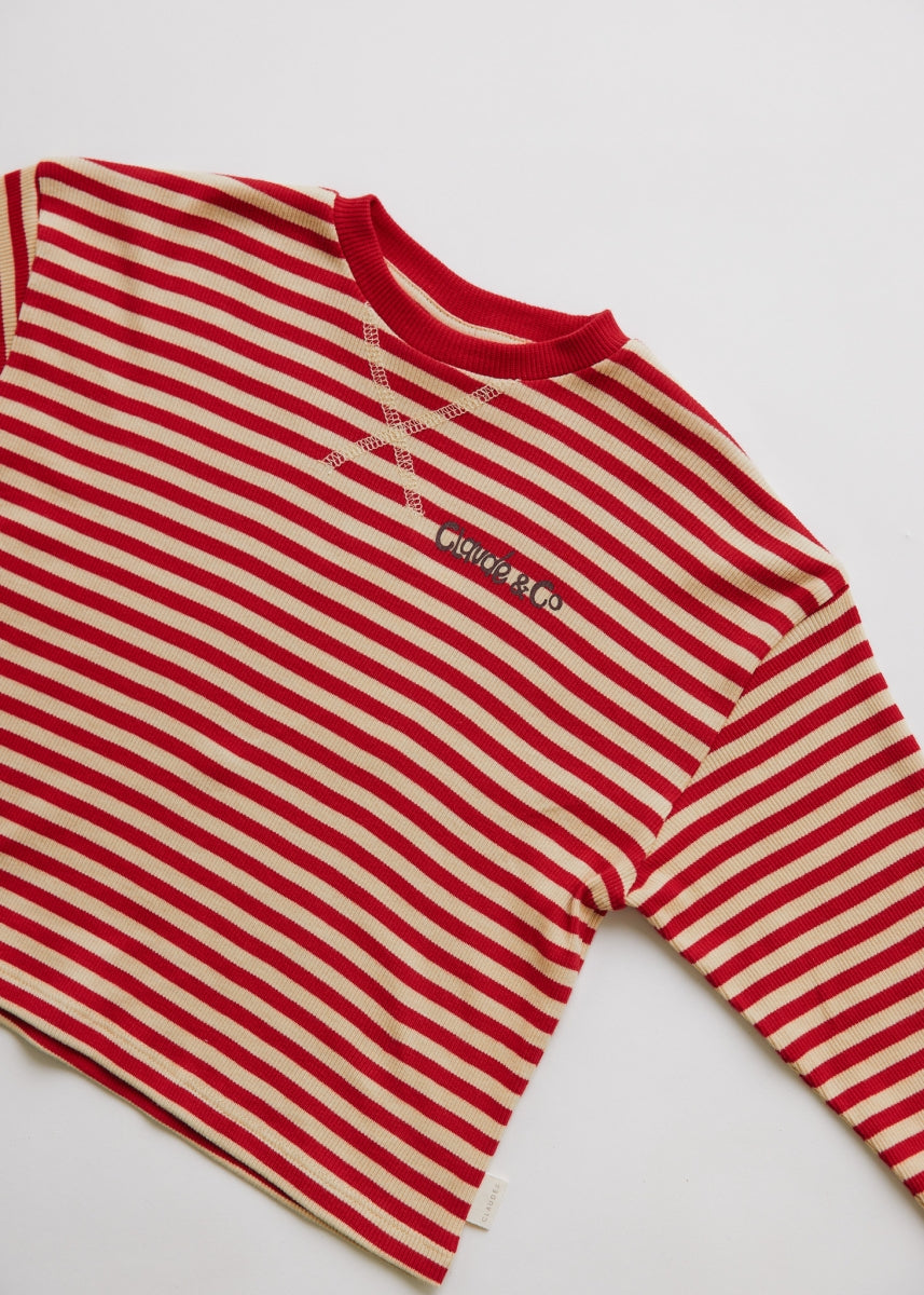 jamie crimson long sleeve tee