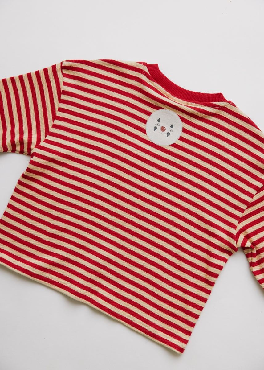 jamie crimson long sleeve tee