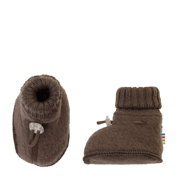 booties - brown - 100% wol