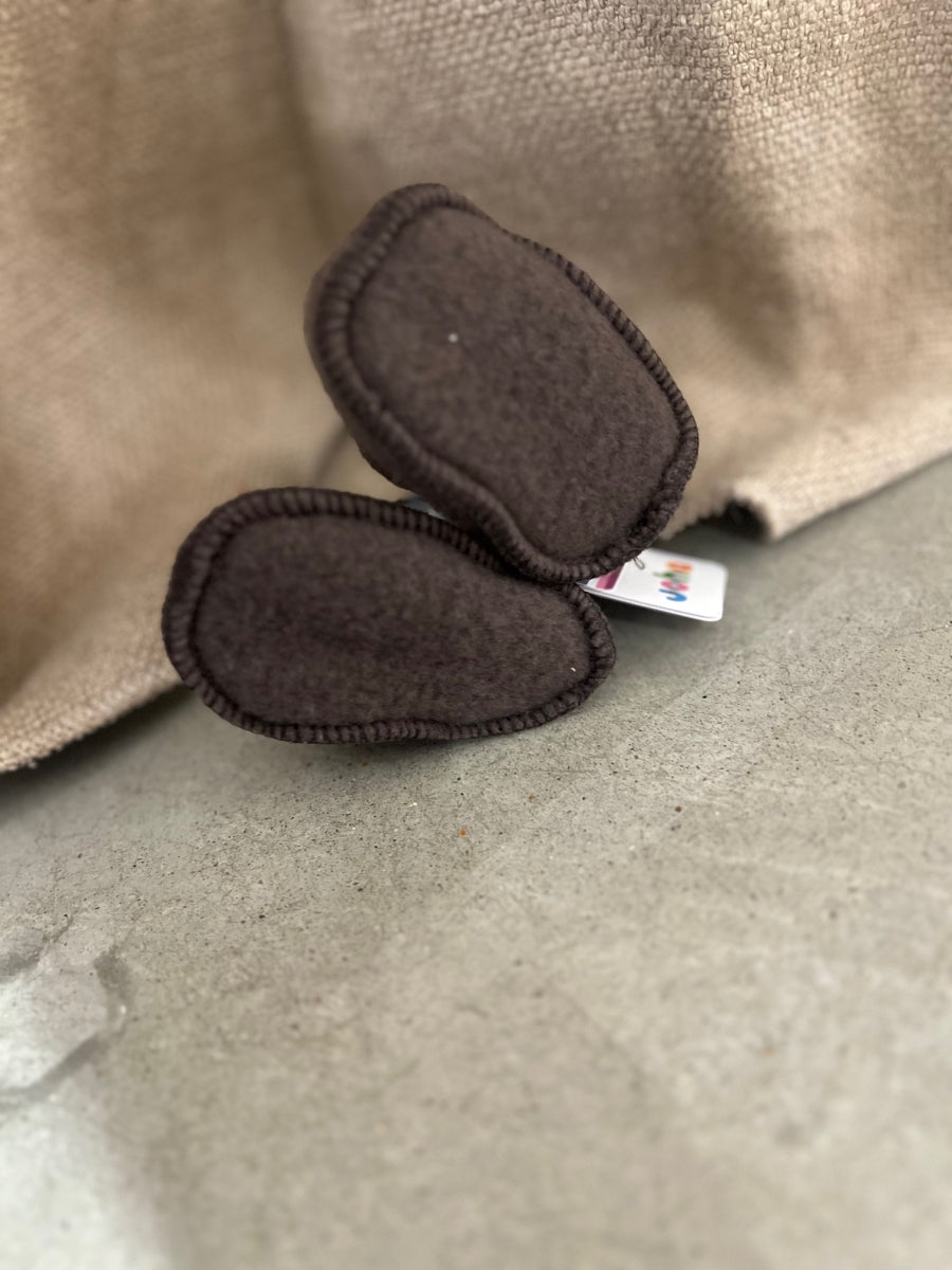 booties - brown - 100% wol