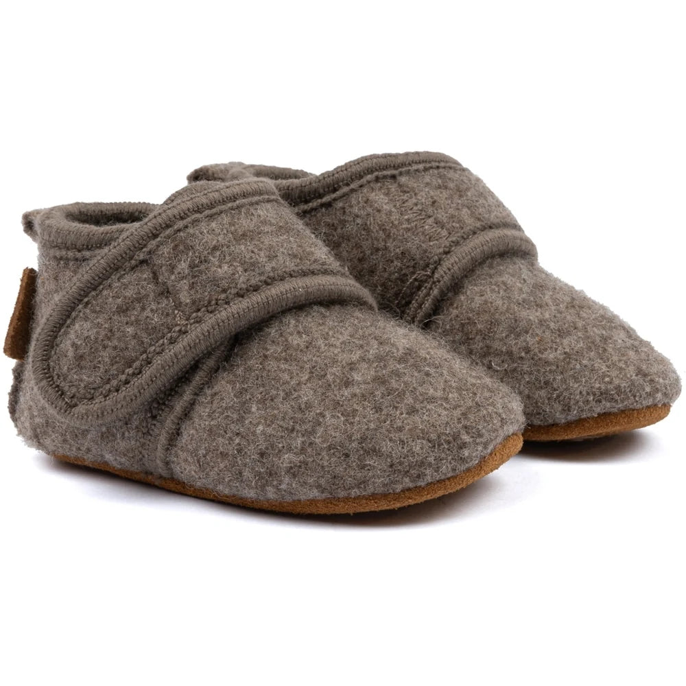 baby slofjes - wol - melange denver