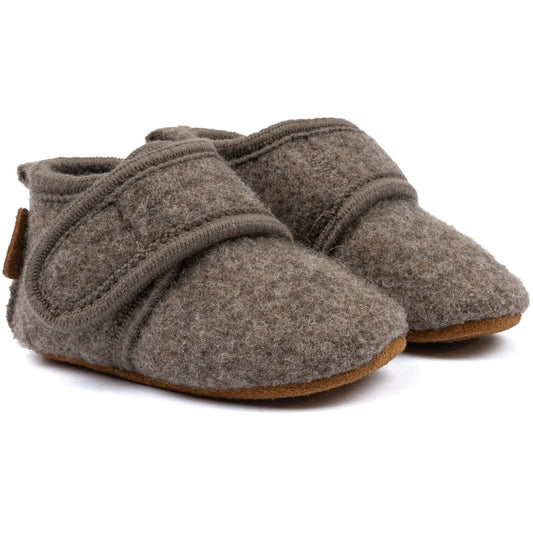 baby slofjes - wol - melange denver