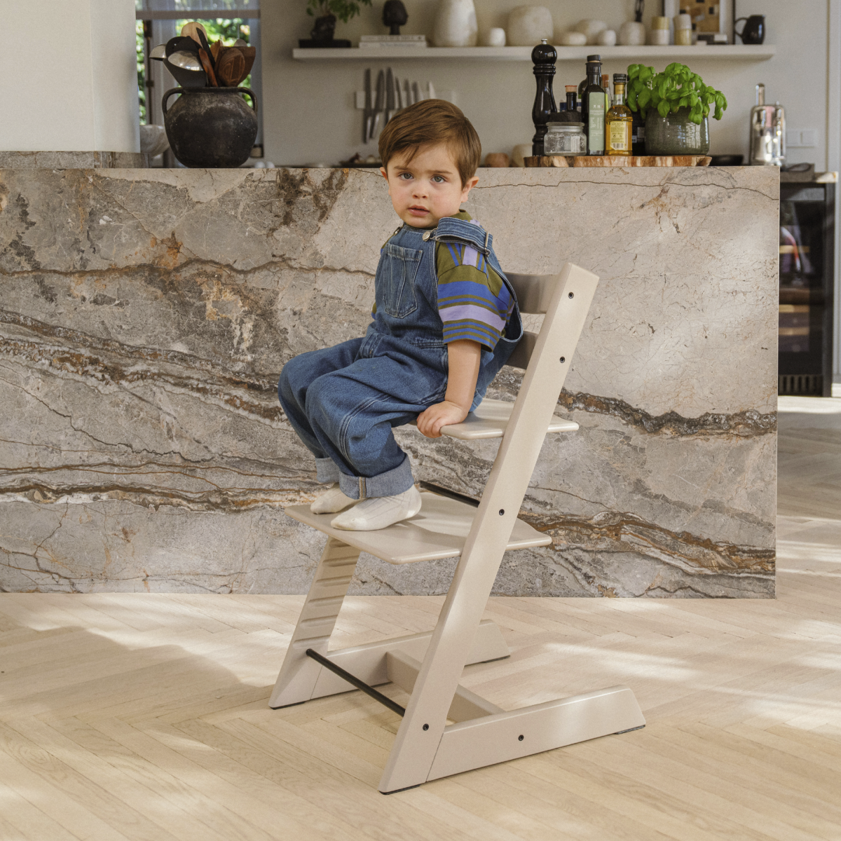tripp trapp eetstoel - cashmere grey